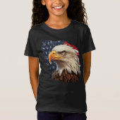 Amerikaanse vlag Bald Eagle T-shirt (Voorkant)
