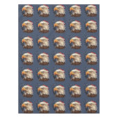 Amerikaanse vlag Bald Eagle Tafelkleed (Voorkant)