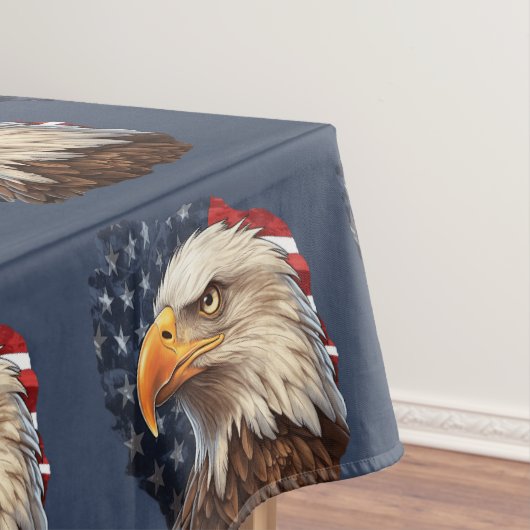Amerikaanse vlag Bald Eagle Tafelkleed (Voorbeeld)
