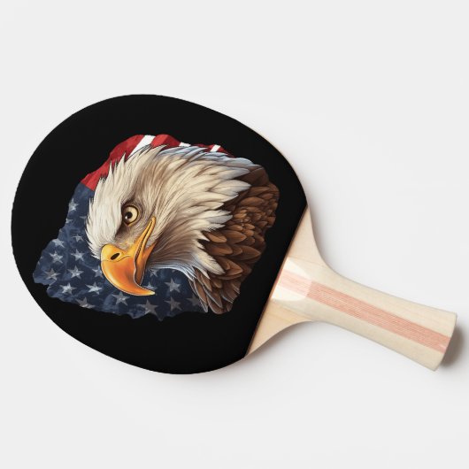 Amerikaanse vlag Bald Eagle Tafeltennisbatje (Zijkant)
