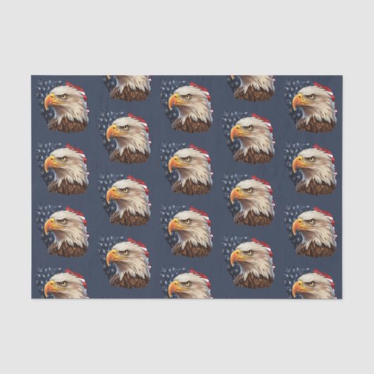 Amerikaanse vlag Bald Eagle Tissuepapier (Voorkant)