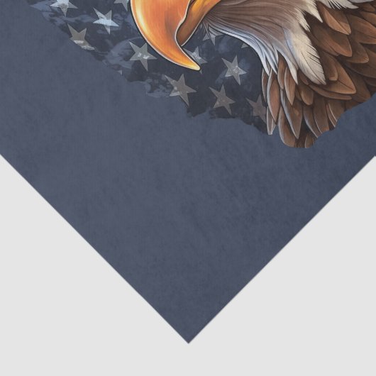 Amerikaanse vlag Bald Eagle Tissuepapier (Detail)