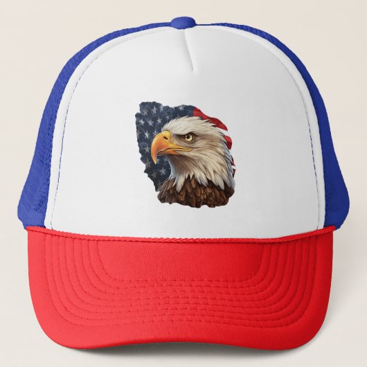 Amerikaanse vlag Bald Eagle Trucker Pet (Voorkant)