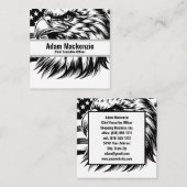 Amerikaanse vlag Bald Eagle Visitekaartjes (Voorkant / Achterkant)