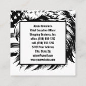 Amerikaanse vlag Bald Eagle Visitekaartjes (Achterkant)