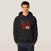 Amerikaanse vlag Banjo Hoodie (Voorkant volledig)