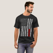 Amerikaanse vlag Banjo T-shirt (Voorkant volledig)