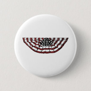 Amerikaanse vlag banner ronde button 5,7 cm