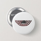 Amerikaanse vlag banner ronde button 5,7 cm (Voorkant /achterkant)