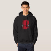 Amerikaanse vlag Barbell Hoodie (Voorkant volledig)
