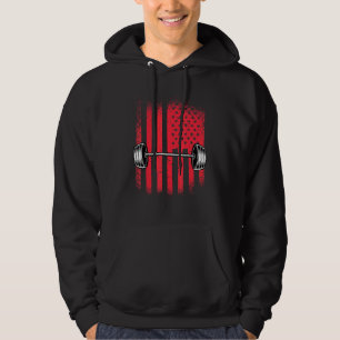 Amerikaanse vlag Barbell Hoodie