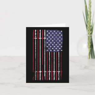 Amerikaanse vlag Barbell voor vrouwen Mannen Kaart