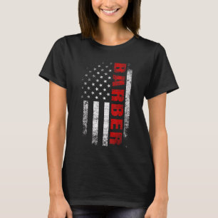 Amerikaanse vlag Barber Apparel Patriot Usa M T-shirt