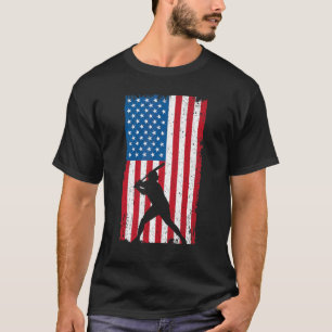 Amerikaanse vlag Baseball 1 T-shirt
