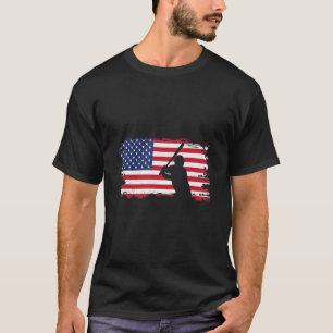 Amerikaanse vlag Baseball Apparel 2 T-shirt