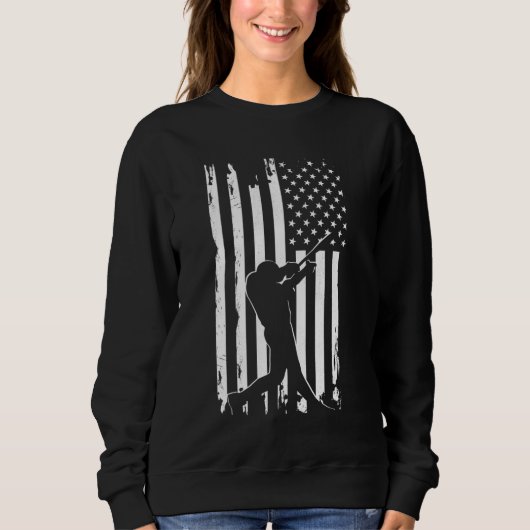 Amerikaanse vlag Baseball Apparel - Baseball Trui (Voorkant)