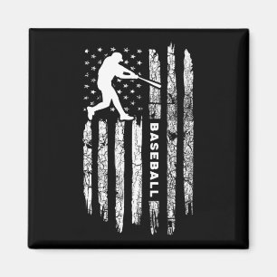 Amerikaanse vlag Baseball Apparel -  honkbal Magneet