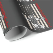 Amerikaanse Vlag Baseball Catcher US Sportman Cadeaupapier (Rol Hoek)