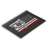 Amerikaanse Vlag Baseball Catcher US Sportman Notitieboek (Linkerzijde)