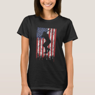 Amerikaanse vlag Baseball Funny T-shirt