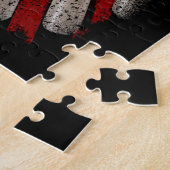 -Amerikaanse vlag Baseball Legpuzzel (Zijkant)