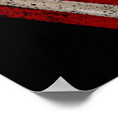 -Amerikaanse vlag Baseball Poster (Hoek)