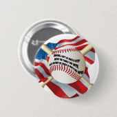 Amerikaanse vlag Baseball Ronde Button 5,7 Cm (Voorkant /achterkant)