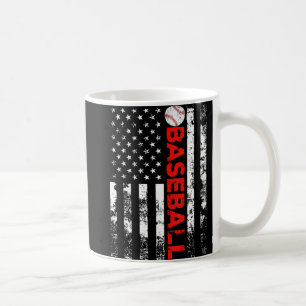 Amerikaanse vlag Baseball Team Gift Koffiemok