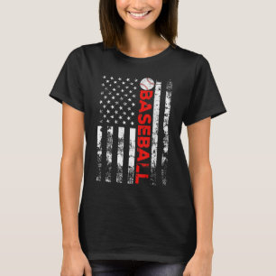 Amerikaanse vlag Baseball Team Gift T-shirt