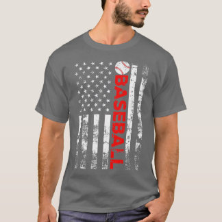 Amerikaanse vlag Baseball Team Gift T-shirt