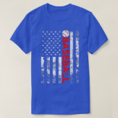 Amerikaanse vlag Baseball Team Gift T-shirt (Design voorkant)