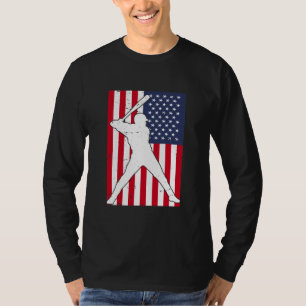 Amerikaanse vlag Baseball Team Gift T-shirt