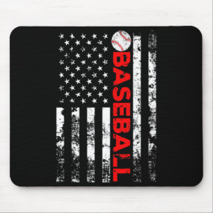 Amerikaanse Vlag Baseball Team T-shirt_5  Muismat