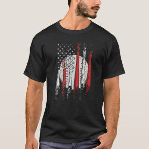 Amerikaanse vlag  Baseball Vlag mam Pap Boys G T-shirt
