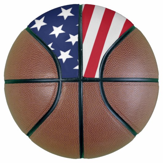 Amerikaanse vlag basketbal - Amerikaanse trots (Links)