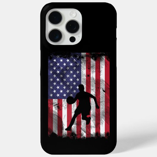 Amerikaanse vlag Basketbal Patriottische Baller Case-Mate iPhone Case (Achterkant)