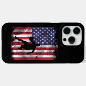 Amerikaanse vlag Basketbal Patriottische Baller Case-Mate iPhone Case (Achterkant (horizontaal))