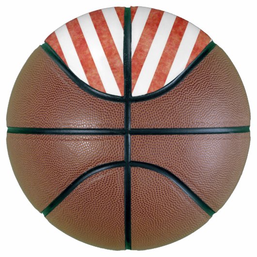 Amerikaanse vlag Basketball Basketbal (Rechts)