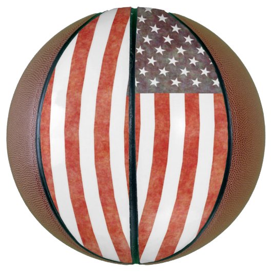 Amerikaanse vlag Basketball Basketbal (Verticaal)