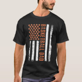 Amerikaanse vlag Basketball Papa American Sport Lo T-shirt (Voorkant)