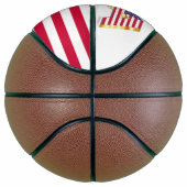 Amerikaanse vlag Basketball USA Basketbal (Rechts)