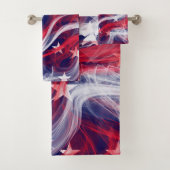 Amerikaanse vlag Bathroom Towel Set Bad Handdoek (Insitu)