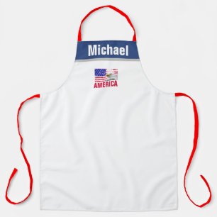 Amerikaanse vlag BBQ Grill Chef Patriottisch Schort