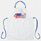 Amerikaanse vlag BBQ Grill Chef Schort (Voorkant)