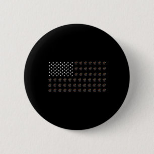 Amerikaanse Vlag Bbq Grills Usa Patriottisme Patri Ronde Button 5,7 Cm