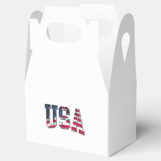 Amerikaanse  vlag bedankdoosjes (Geopend)