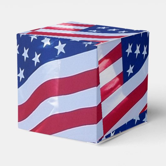 Amerikaanse vlag bedankdoosjes (Achterkant)