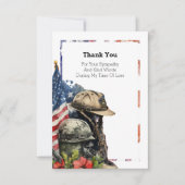 Amerikaanse vlag bedankkaart (Voorkant)