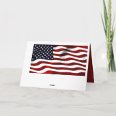 Amerikaanse vlag bedankkaart (Achterkant)