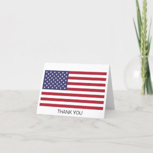 Amerikaanse vlag bedankkaart